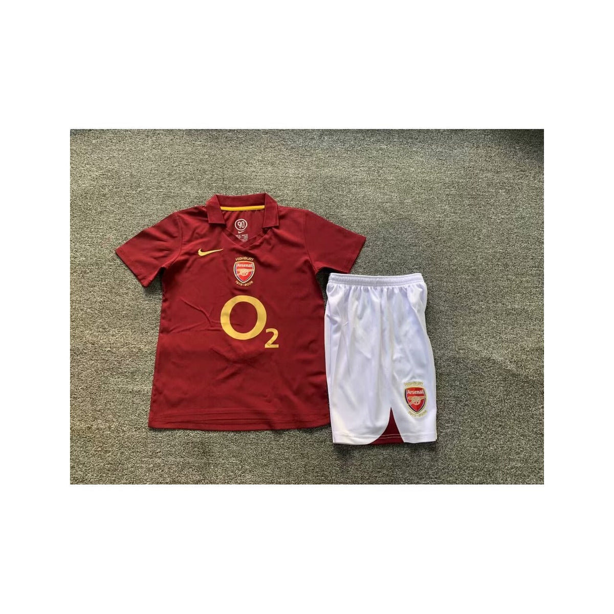 Ensemble enfant rétro Arsenal domicile 2005/06 – vue 3