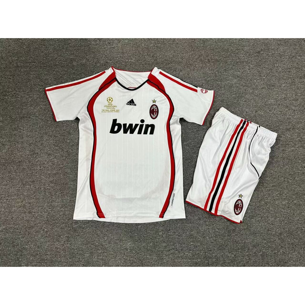 Ensemble enfant rétro AC Milan extérieur 2006/07 – vue 3
