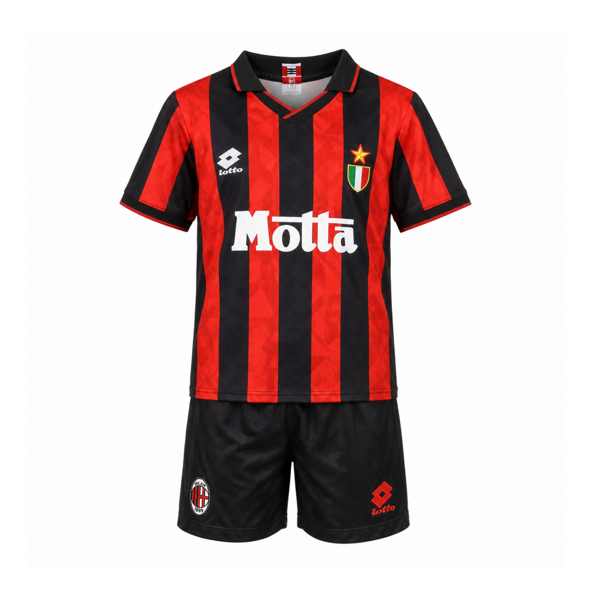 Ensemble enfant rétro AC Milan domicile 1993/94 – maillot et short