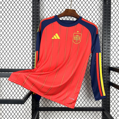 Maillot Domicile Espagne Manches Longues 2025/26