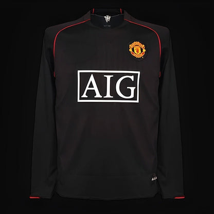 Manchester United maillot extérieur Rétro Manches Longues 2007 2008