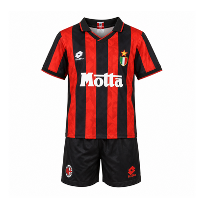 Ensemble enfant rétro AC Milan domicile 1993/94 – maillot et short