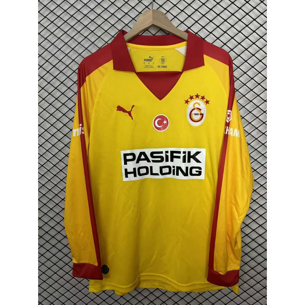 Maillot Galatasaray SK Rétro Jaune 2025/26 Manches Longues