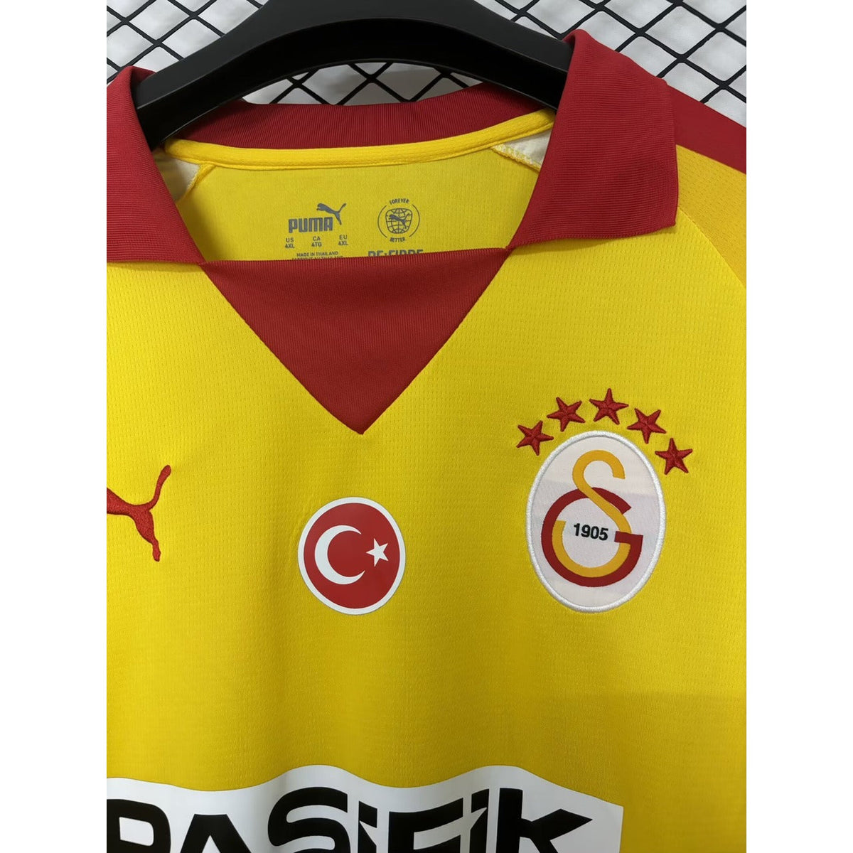 Maillot Galatasaray SK Rétro Jaune 2025/26 Manches Longues