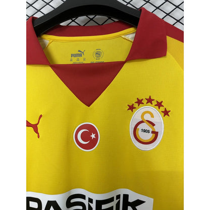 Maillot Galatasaray SK Rétro Jaune 2025/26 Manches Longues