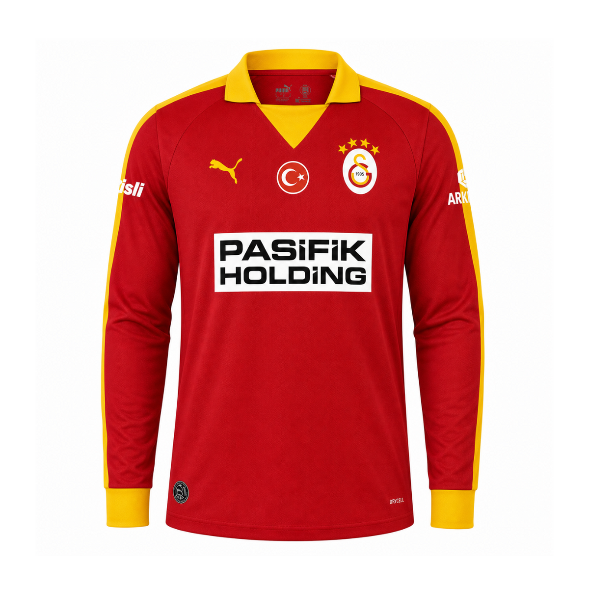 Maillot Galatasaray SK Rétro Rouge 2026 Manches Longues