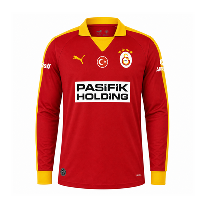 Maillot Galatasaray SK Rétro Rouge 2026 Manches Longues
