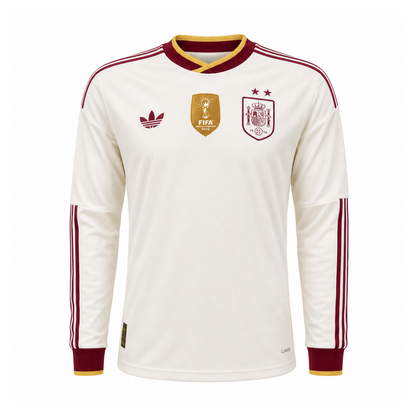 Maillot Espagne Extérieur 2026 Deux Étoiles Manches Longues