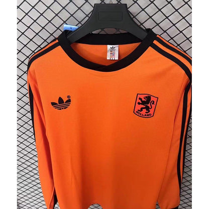 Maillot Pays-Bas Domicile 1980 Manches Longues