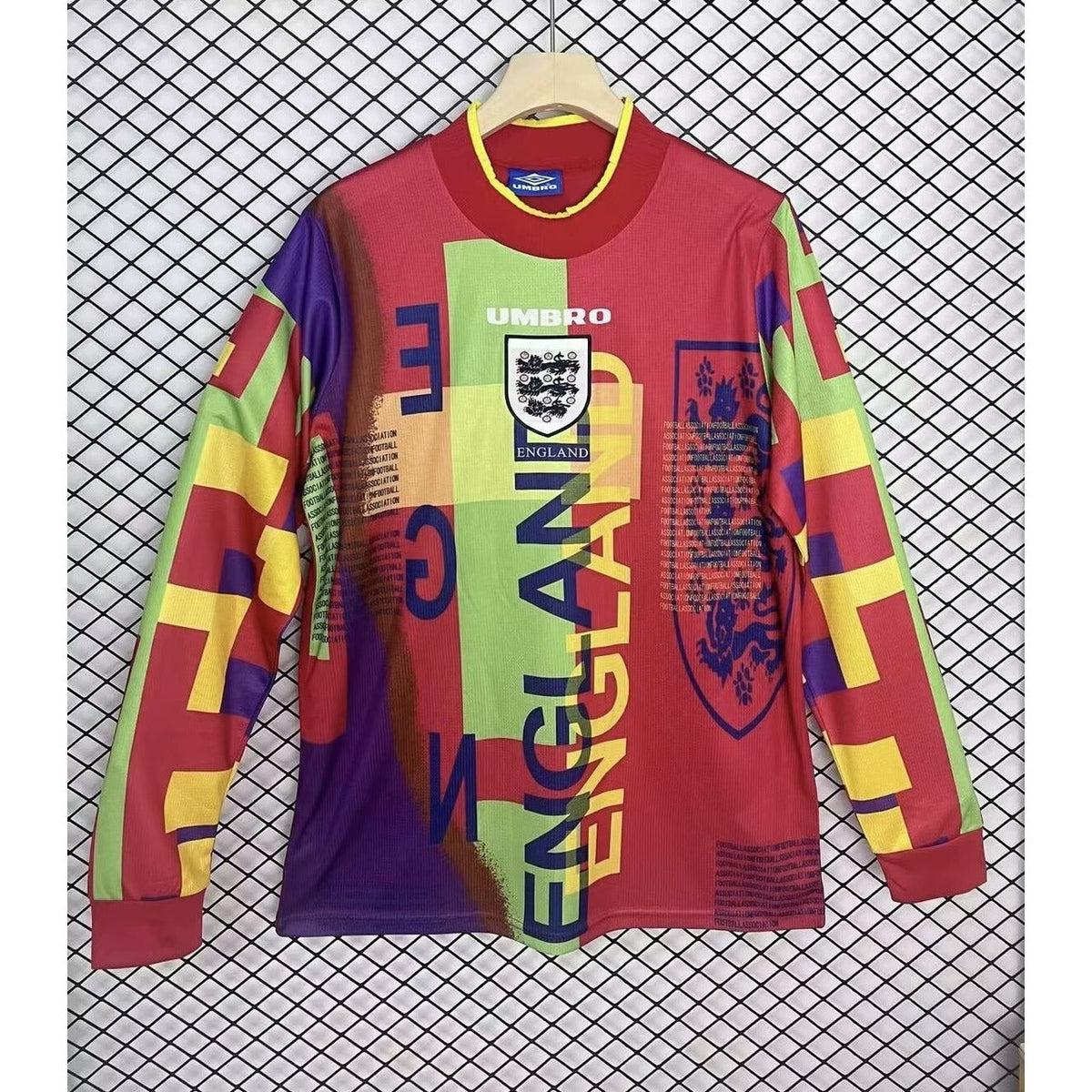 Maillot Gardien Angleterre 1996 Manches Longues