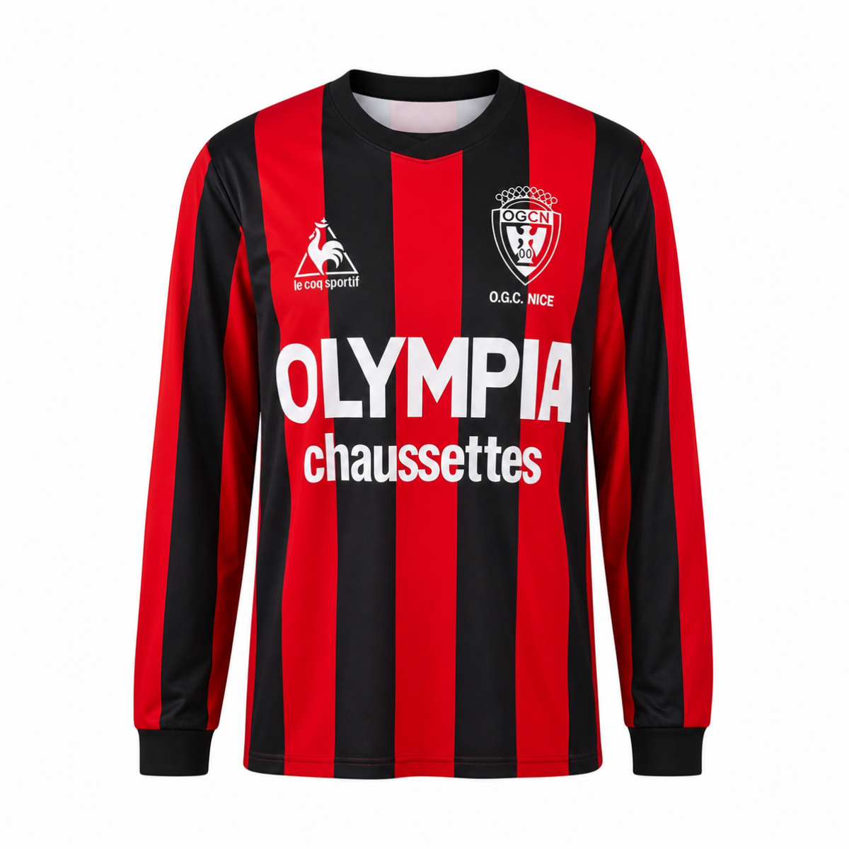 Maillot OGC Nice Domicile 1977/78 Manches Longues