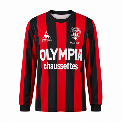 Maillot OGC Nice Domicile 1977/78 Manches Longues