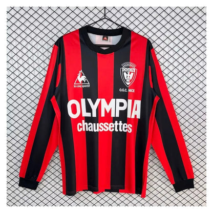 Maillot OGC Nice Domicile 1977/78 Manches Longues