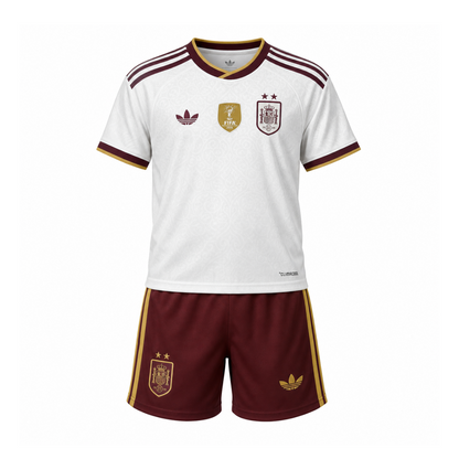 Ensemble enfant Espagne extérieur deux étoiles 2026 – maillot et short